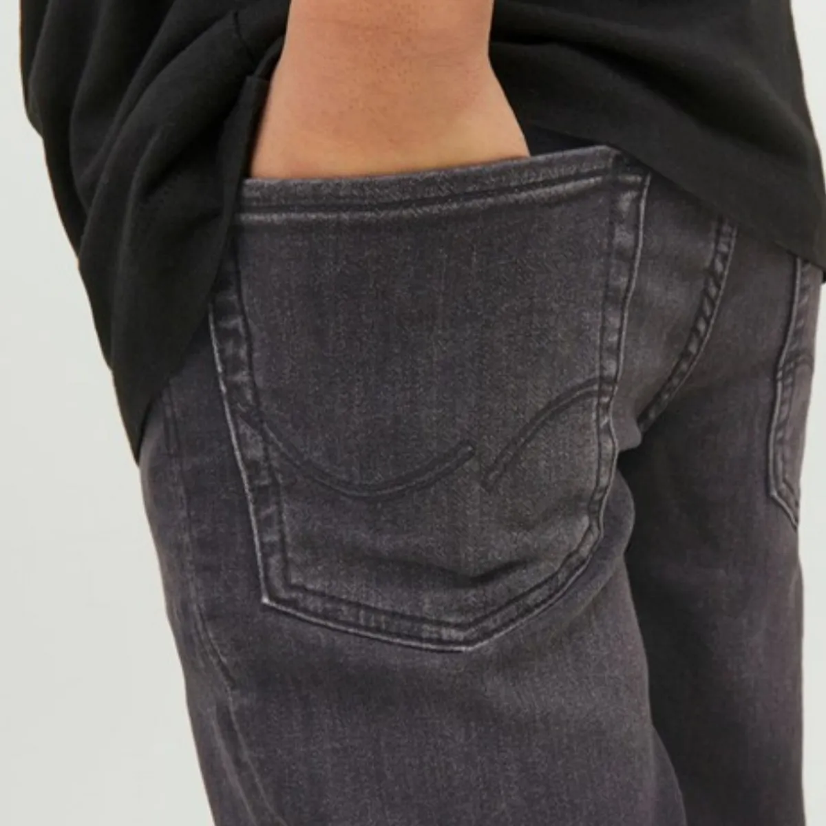 12224577 JJIRICK JJIORG SHORTS GE 612 I.K SN JNR BLACK DENIM