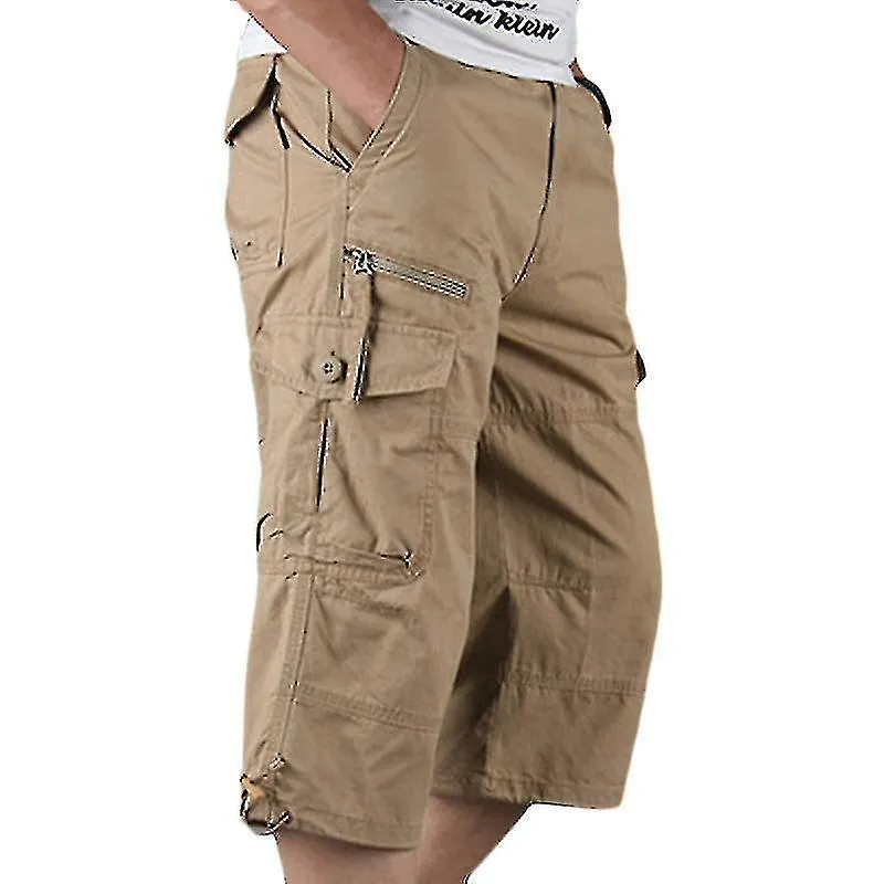 3/4 Length Elastic Men's Shorts - Comfortable and Stylish