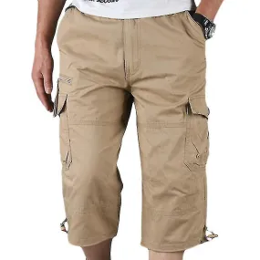 3/4 Length Elastic Men's Shorts - Comfortable and Stylish