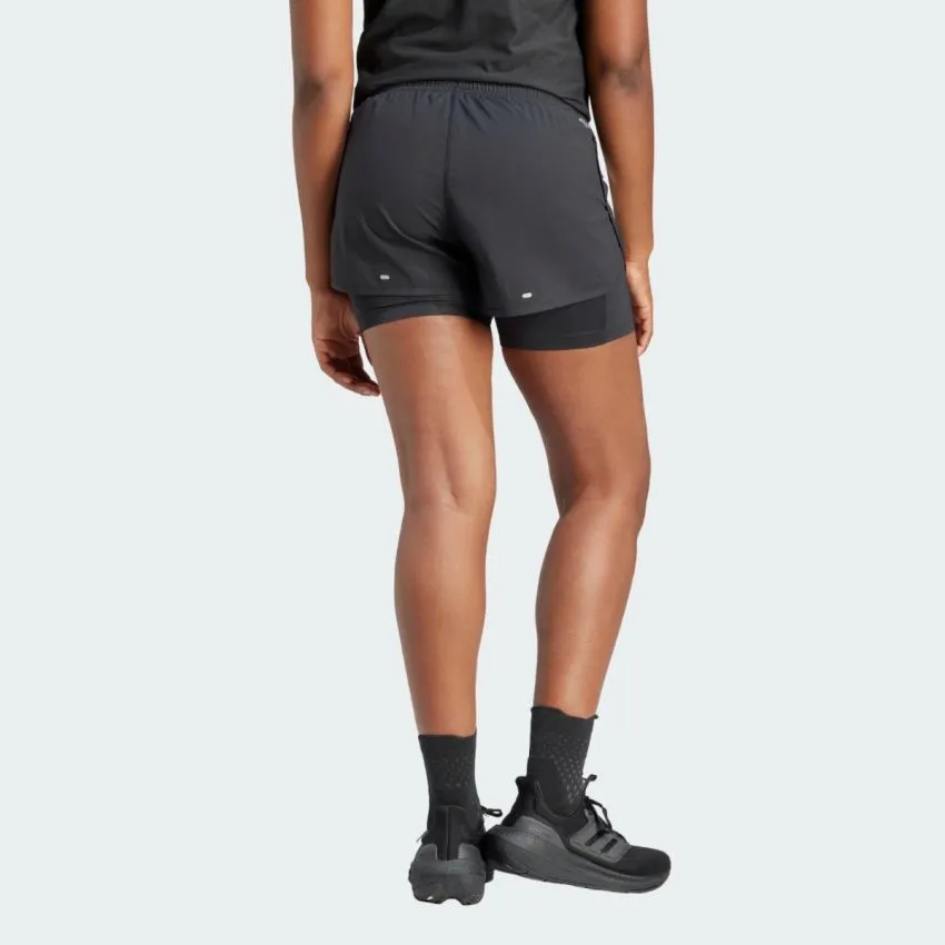 adidas Mujer Shorts Own The Run 2in1 Shorts Negro 