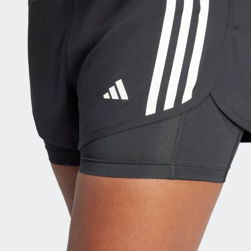 adidas Mujer Shorts Own The Run 2in1 Shorts Negro 