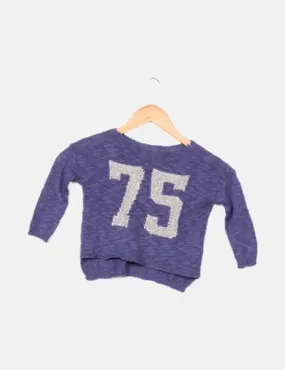 Benetton Jersey punto morado