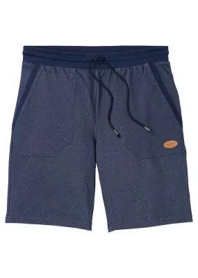 Bermudas de chándal con aspecto vaquero Azul