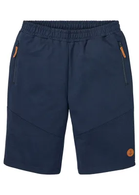 Bermudas de chándal con corte regular Azul marino