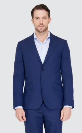 BLAZER CUADRO AZUL MARINO / LNEA AZUL OSCURO