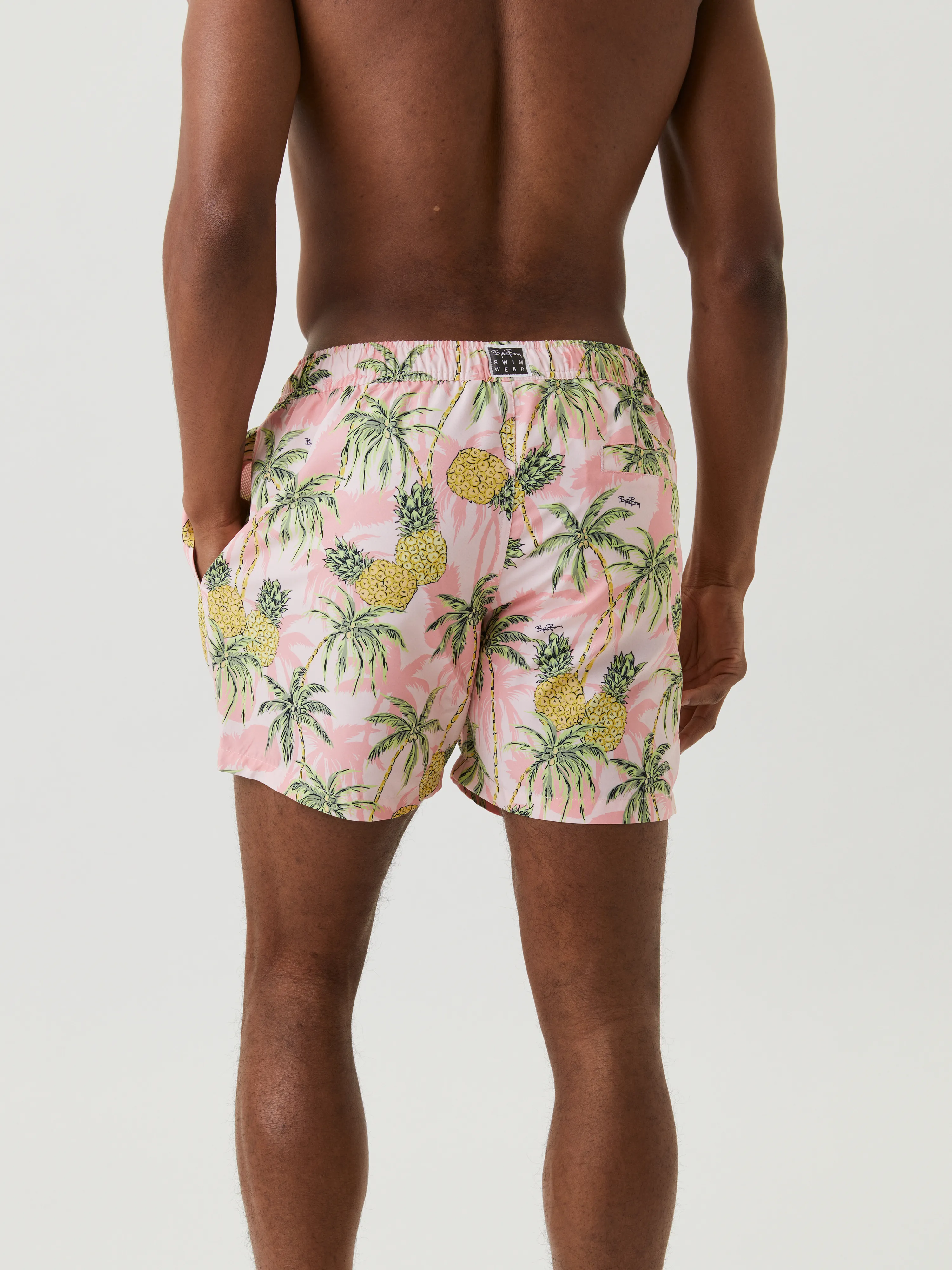 Borg Print Swim Shorts