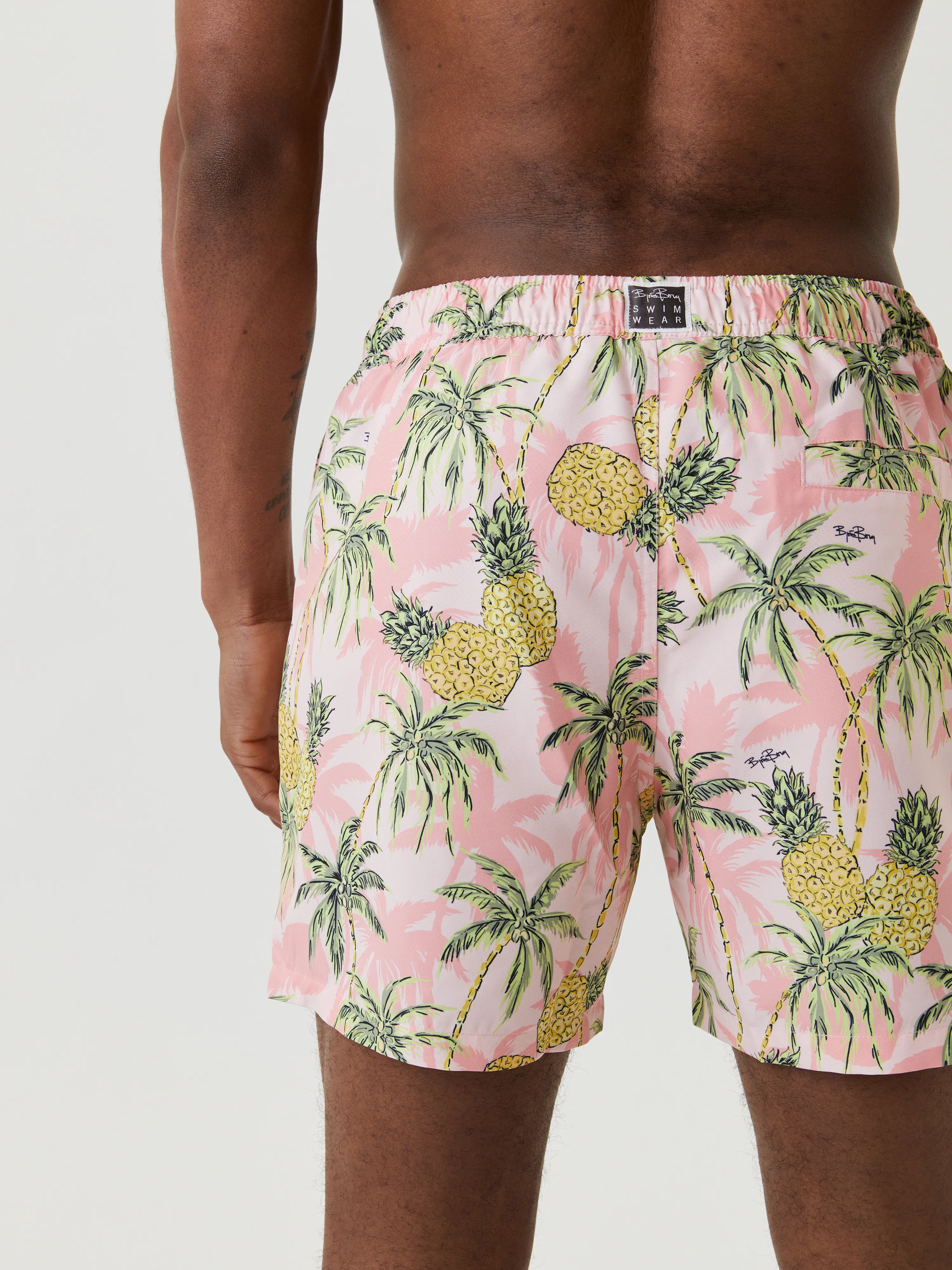 Borg Print Swim Shorts