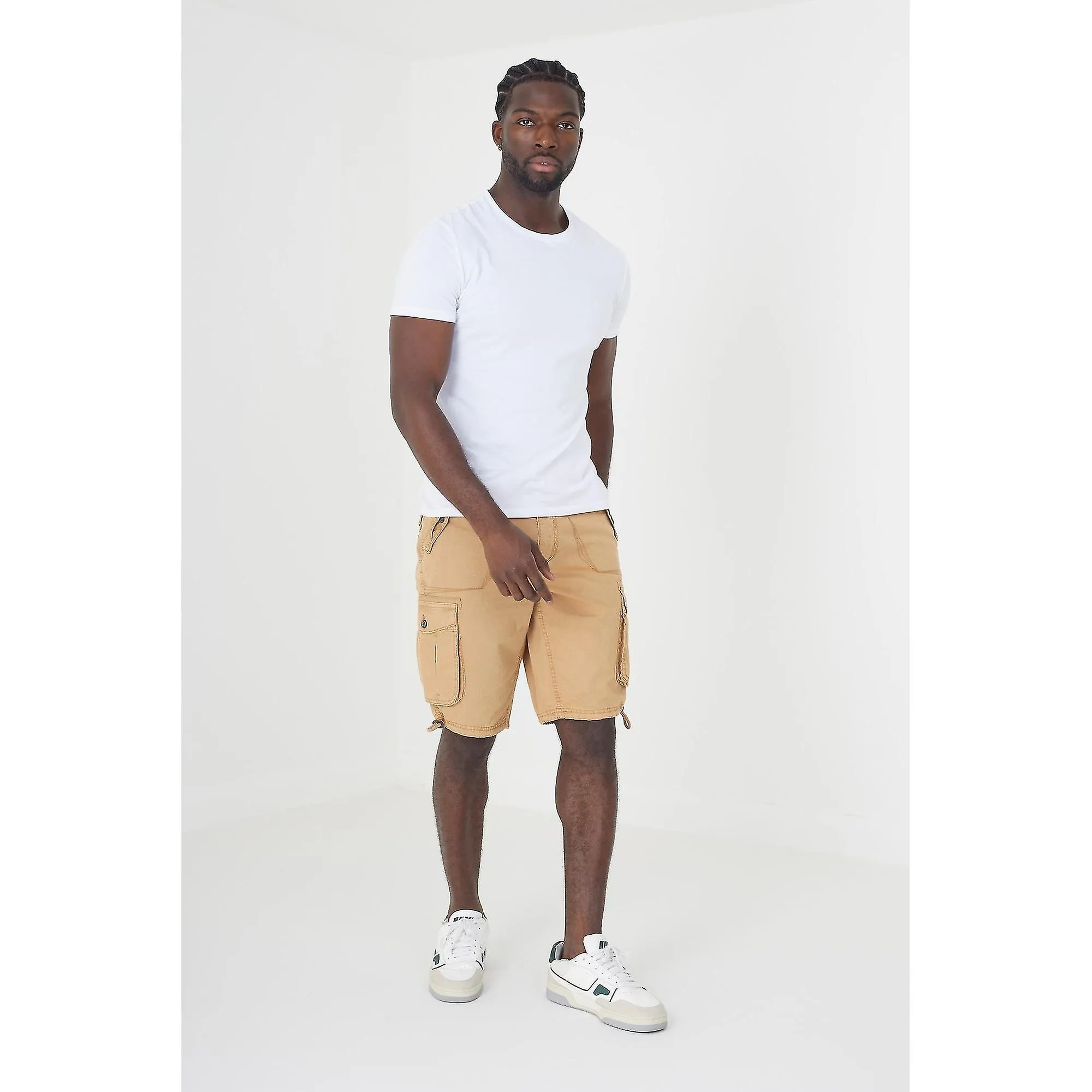 Brave Soul Mens George Cargo Shorts