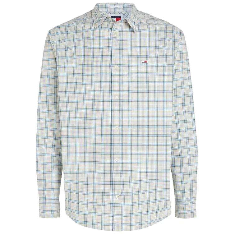 CAMISA OXFORD FIT REGULAR ESTAMPADO CUADROS HOMBRE TOMMY JEANS