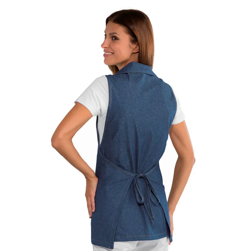 Casulla laboral tejana con cuello Trinidad Jeans - Isacco