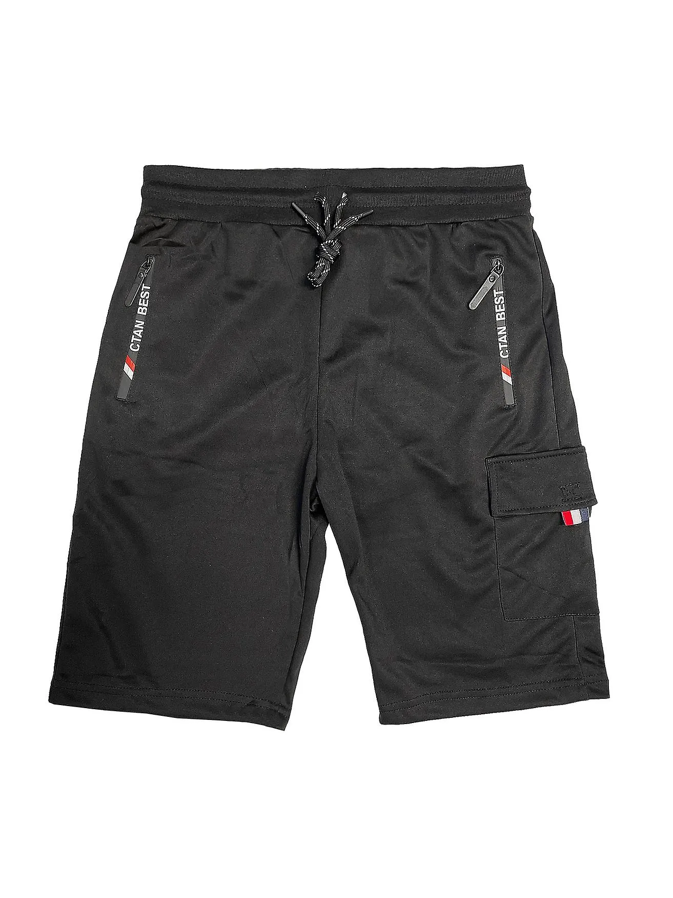 Herren Kurze Trainings Hose Sport Shorts Mit Tunnelzug und Taschen