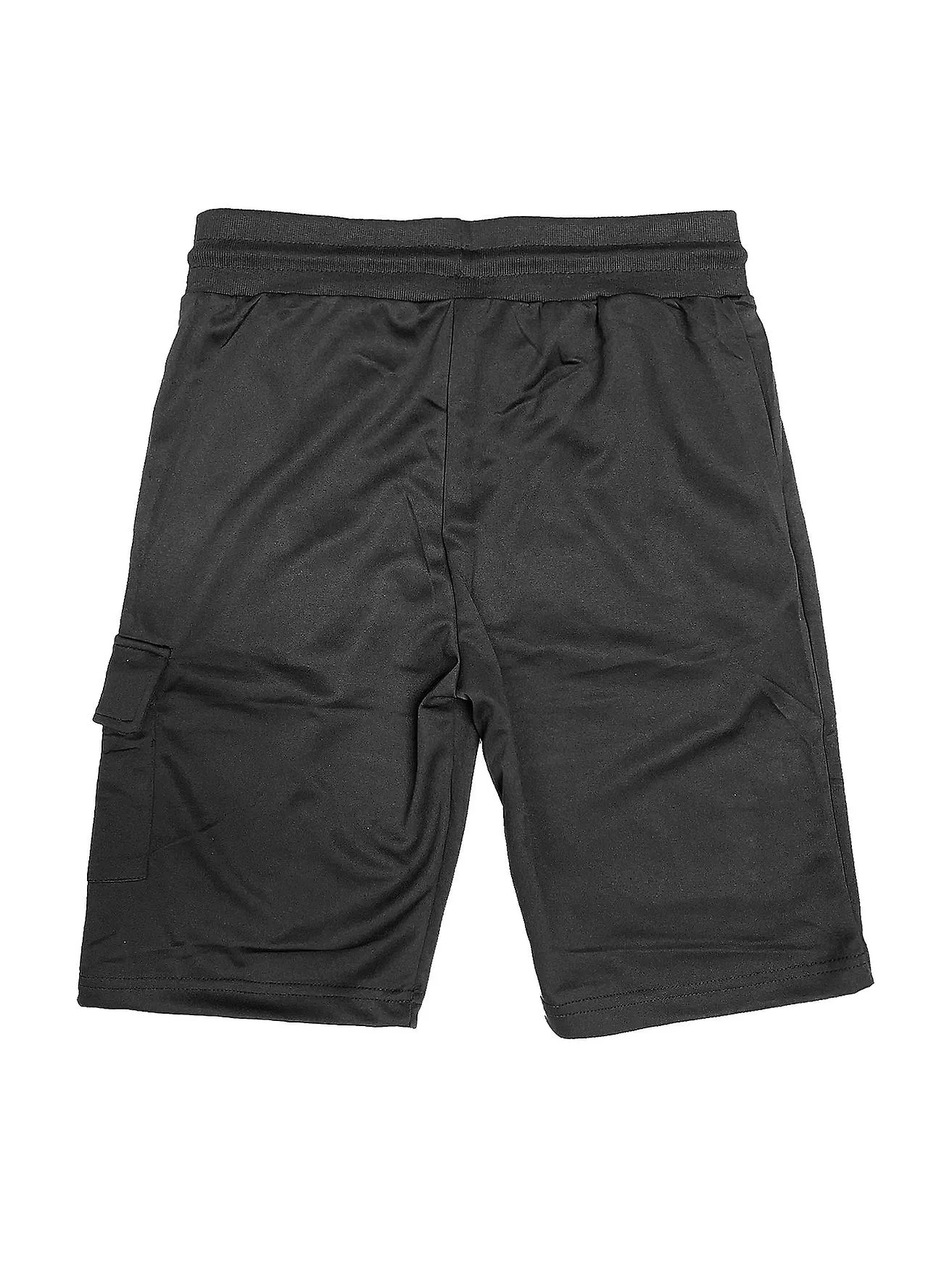 Herren Kurze Trainings Hose Sport Shorts Mit Tunnelzug und Taschen