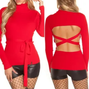 Jersey rojo fashion cut out