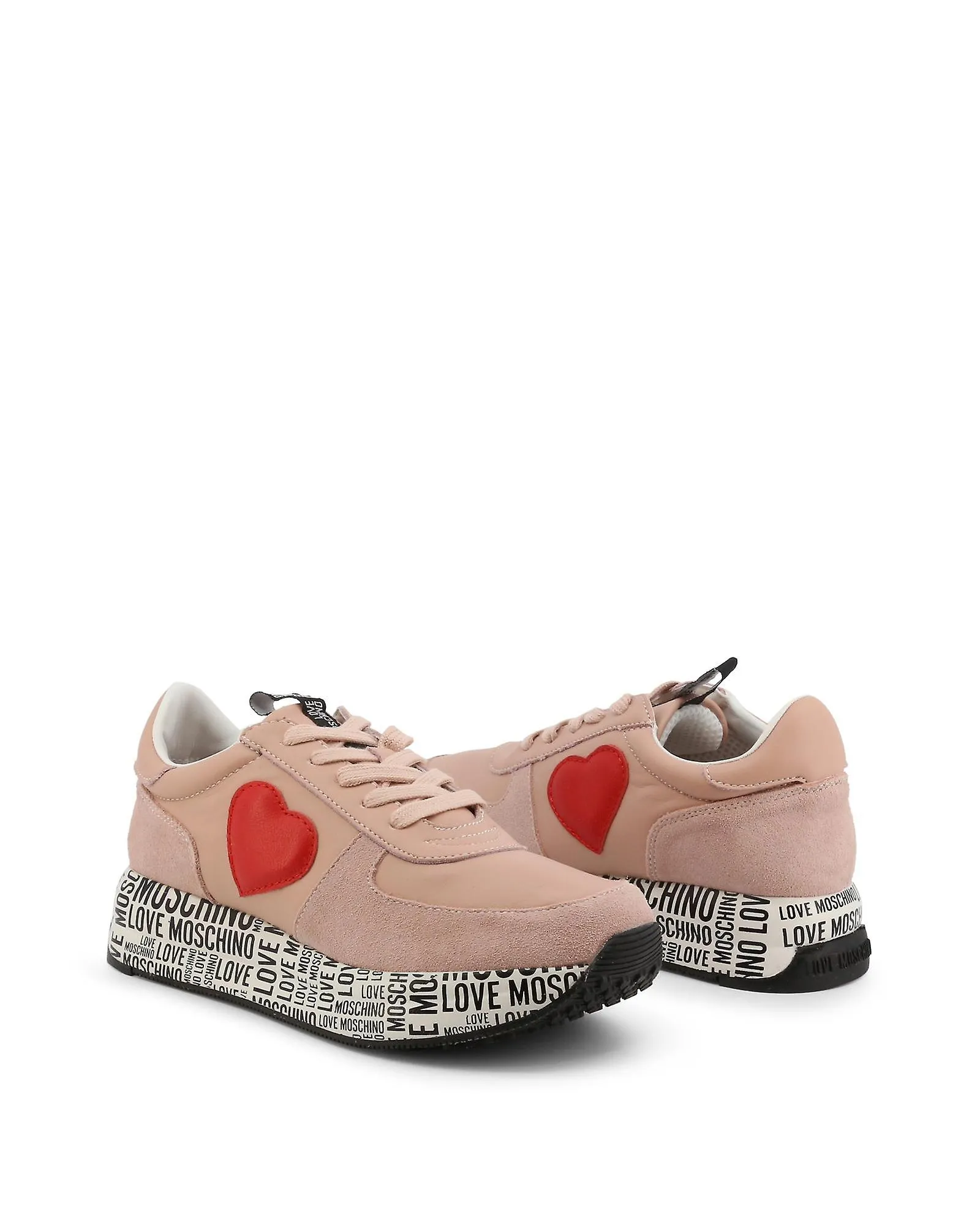 Love Moschino Embellished Leather Platform Sneakers