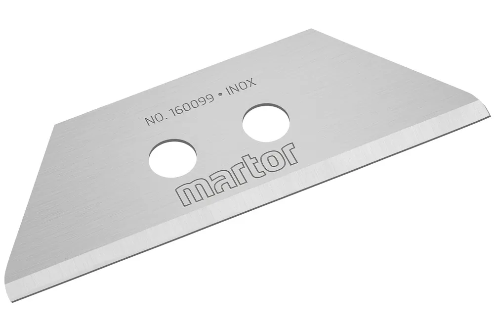 MARTOR Cuchilla trapezoidal inoxidable Nr. 160099, pack de 10 unidades