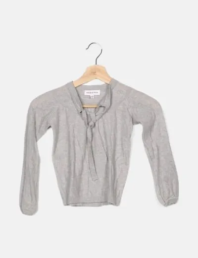 Neck & Neck Jersey gris lazo