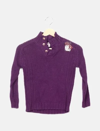 Neck & Neck Jersey morado punto