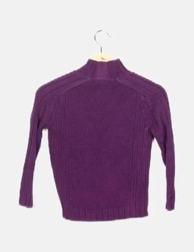 Neck & Neck Jersey morado punto