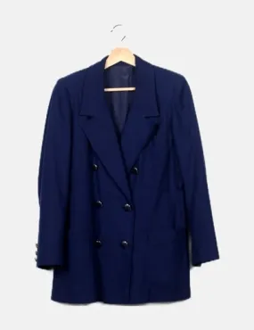 NoName Blazer abotonada azul marina