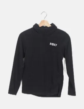 Roxy Jersey negro cuello vuelto