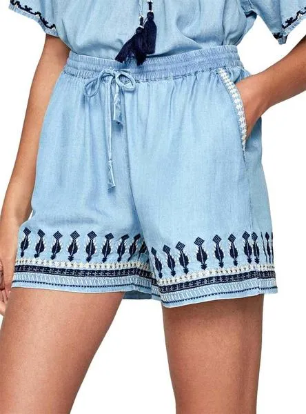 short pepe jeans tora denim para mujer