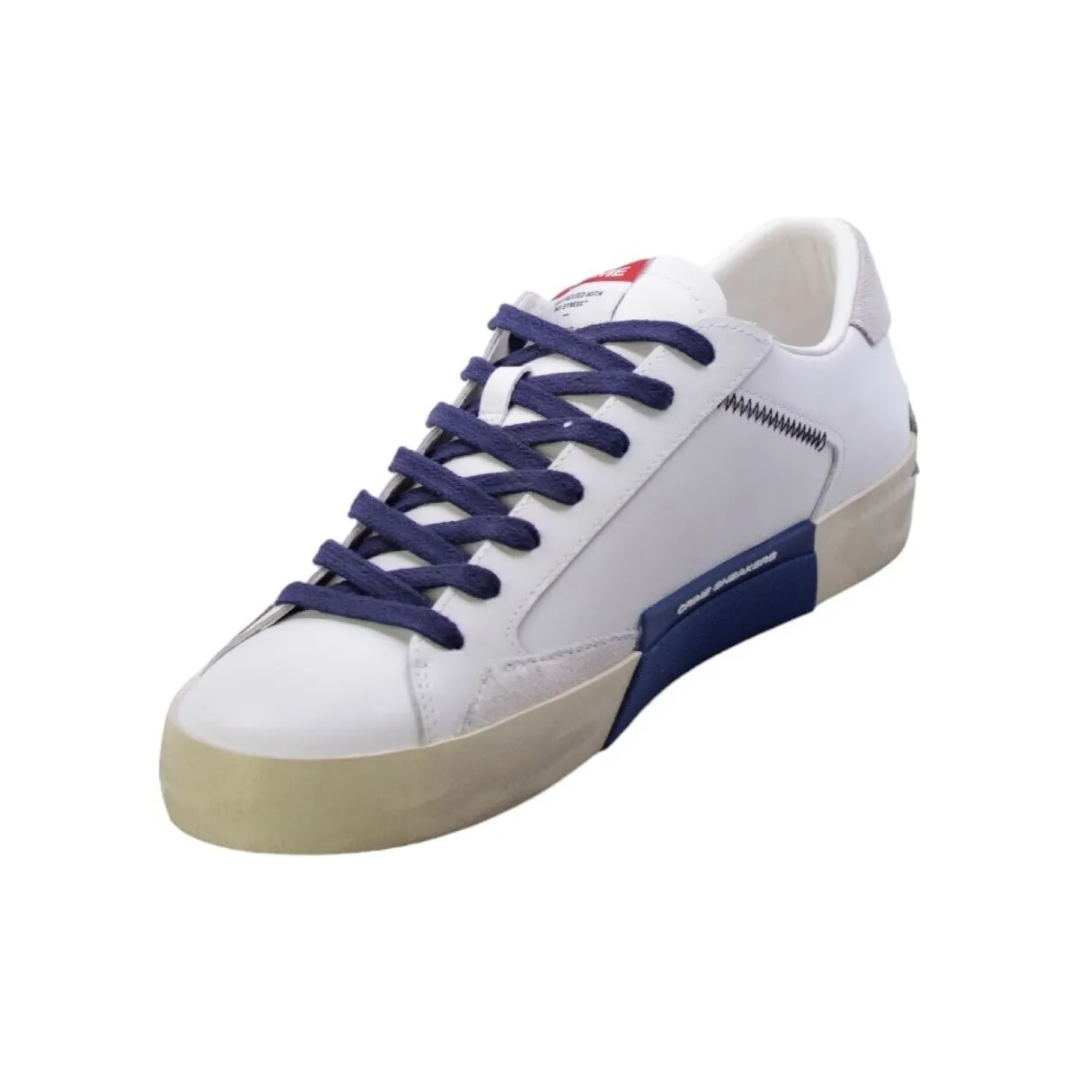 Sneakers Uomo Bianco Distressed 17002pp6