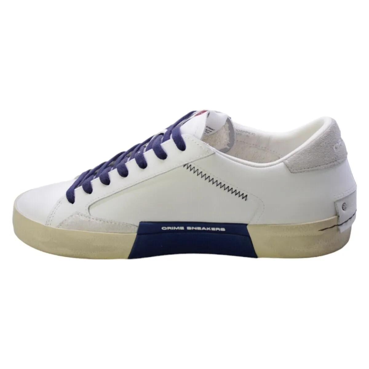 Sneakers Uomo Bianco Distressed 17002pp6