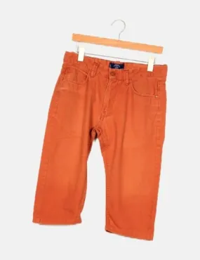 Springfield Pantalón denim naranja capri