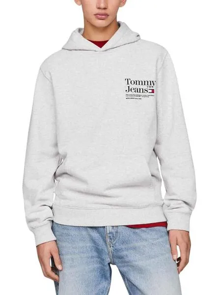 Sudadera Tommy Jeans Reg Modern Gris Hombre