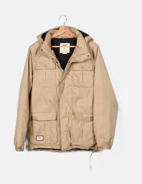 Vans Parka beige bolsillos