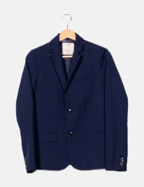 Zara Blazer azul básica