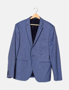 Zara Blazer azul estampada