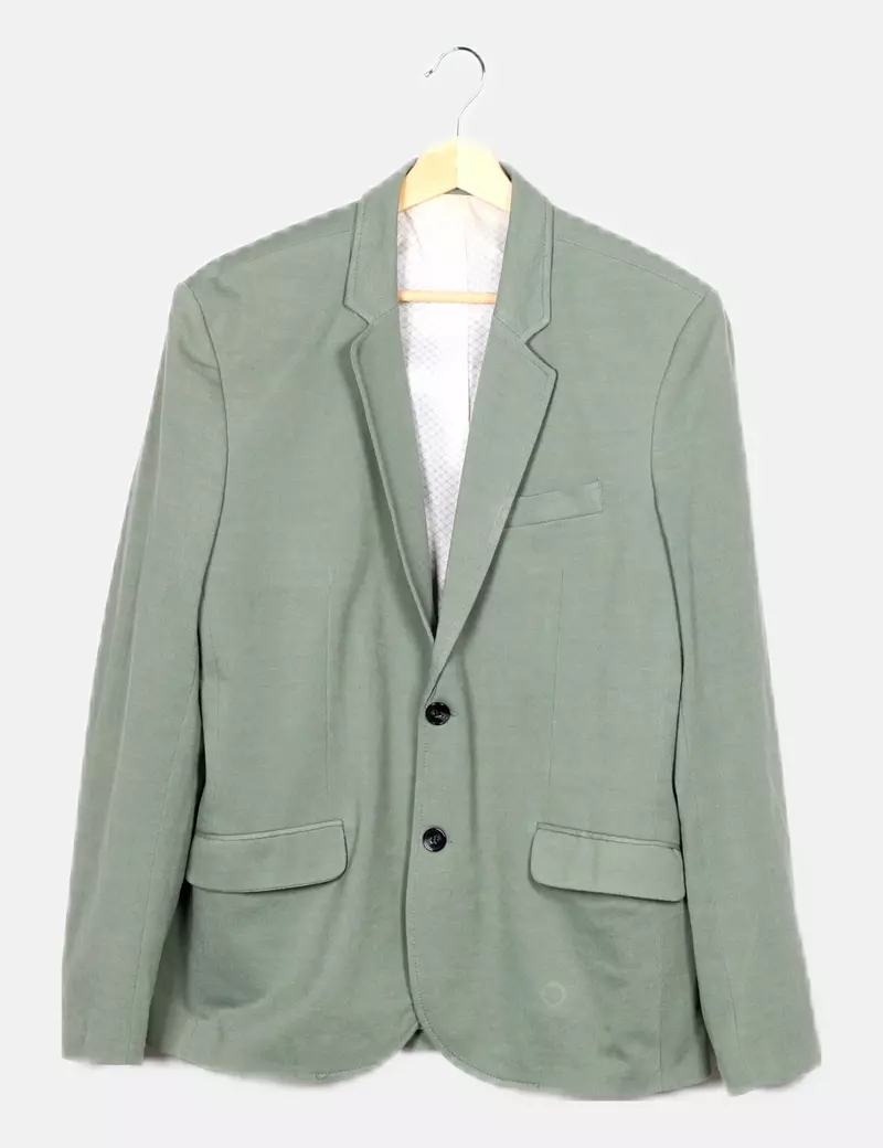 Zara Blazer básica verde