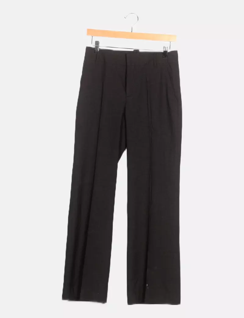 Zara Pantalón gris oscuro pinza